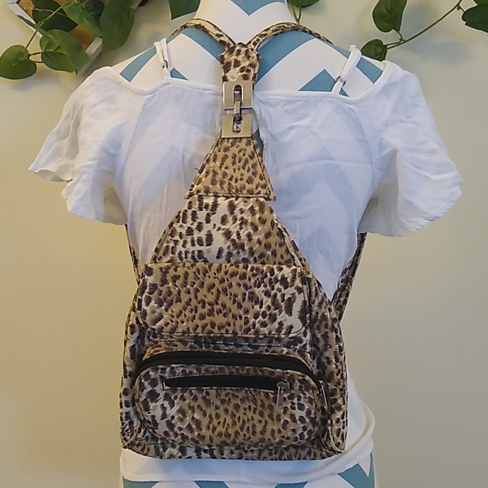 SOLD!!!!! Leopard Small Bag/Backpack